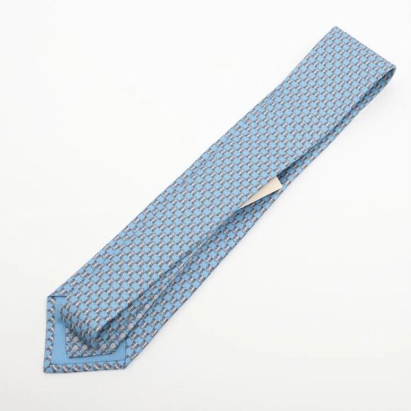Hermès Cravate Twillbi Necktie Blue - Picture 2 of 4